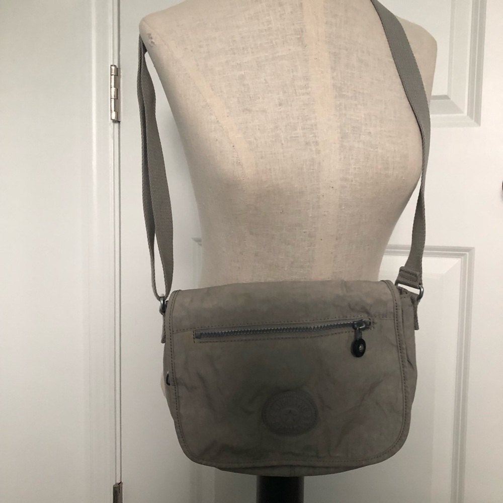 Kipling Light Gray Crossbody Bag
